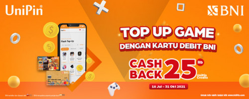Main game sepuasnya dan dapatkan cashback 25.000 UniPin Credits